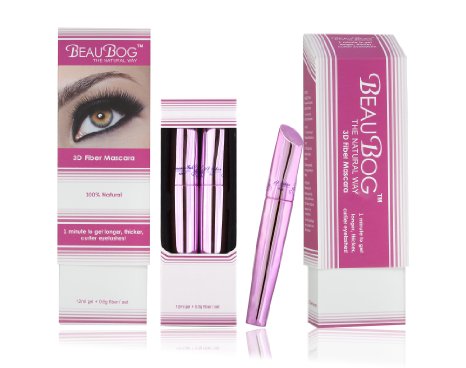 3d Fiber Eyelash Mascara, Get Thicker, Longer and More Beautiful Eyelashes with Revolutionary 3d Fiber - 100% Natural - Easy and Quick Enhancement