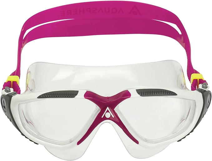 Aquasphere Vista Adult Unisex Swimming Goggles, Wide Distortion Free Vision, Anti fog & Anti Scratch Lens