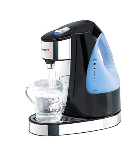 Breville VKJ142 Hot Cup Boiled Water Dispenser Energy saving - only boil the amount of water you need 3 Kw 2 Litre capacity Dispenses boiling water in seconds Blue illumination on boil - Black/Silver