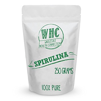 Spirulina Powder 250g (83 Servings) | Super Food | Vegan Protein Source | Vitamin, Minerals, and Carotenoids | Antioxidant | Anti Inflammatory | Helps Protect Heart and Liver