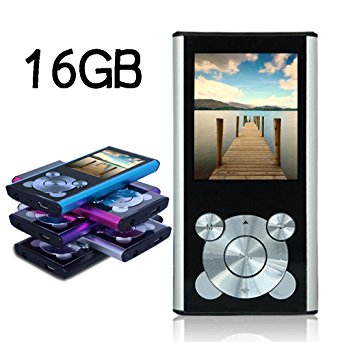 Tomameri 16GB Portable and Compact MP3 Player MP4 Player Video Player with Photo Viewer, Voice Recorder, E-Book Reader (Earphone and USB Cable Included) and a slot for a micro SD card（Silver）
