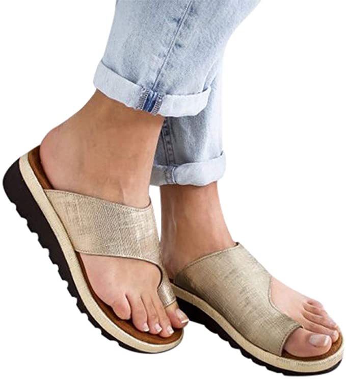 Sandals for Women Platform, Open Toe Flatform Sandal Shoes Summer Beach Travel Roman Shoes