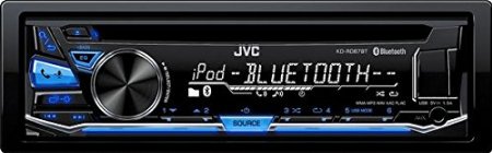 JVC KDRD87BT iPod and Android USB/CD Receiver with Bluetooth