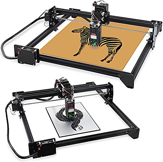 20w Laser Engraving Machine CNC Cutting Tool 400x370mm Engraving Area DIY Engraving Machine for Aluminum, Laser Engraver
