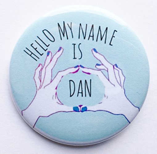 Hello My Name Is Dan 2.25in Pinback Button