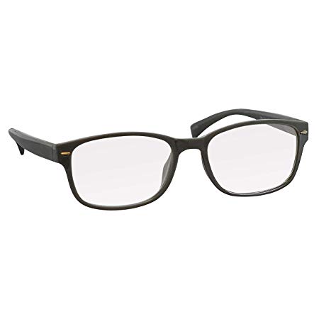 Reading Glasses 3.75 Grey Single Always Have a Timeless Look, Crystal Clear Vision, Comfort Fit with Sure-Flex Spring Hinge Arms & Dura-Tight Screws