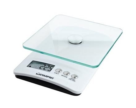 Starfrit 093016 Electronic Kitchen Scale with Glass Top