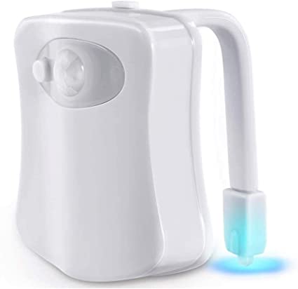 Toilet Night Light, 8 Colors Toilet Lights, Adjust Motion Sensor Nights Lights.