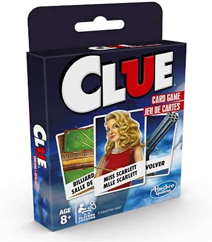 Clue Card Game for Kids Ages 8 and Up, 3-4 Players Strategy Game