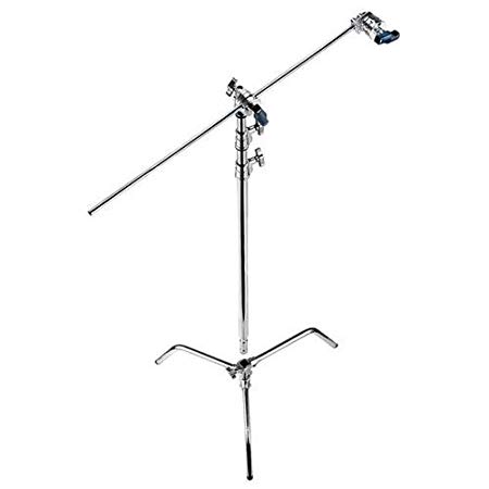 Avenger A2030DKIT Steel 40-Inch Detachable Base C-Stand with Grip Kit (Chrome)