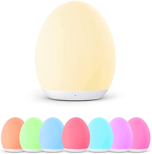 VAVA Night Lights for Kids, Baby Light with Color Changing Mode & Dimming Function Rechargeable Baby Night Light with Touch Control & 1 Hour Timer, up to 100H