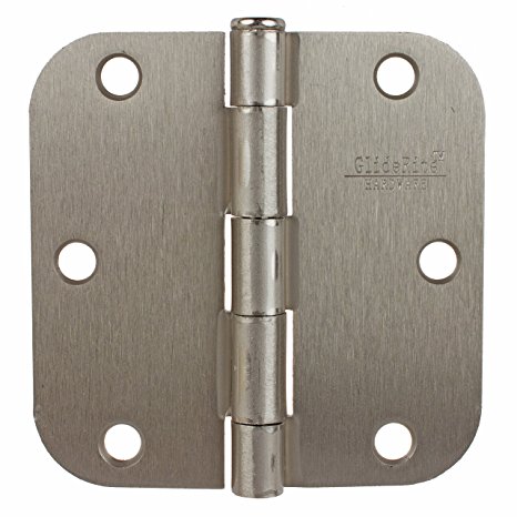 3558-SN-30 GlideRite 3-1/2” Brushed Satin Nickel Door Hinges 5/8" Radius Corners – Free Shipping (Pack of 30)