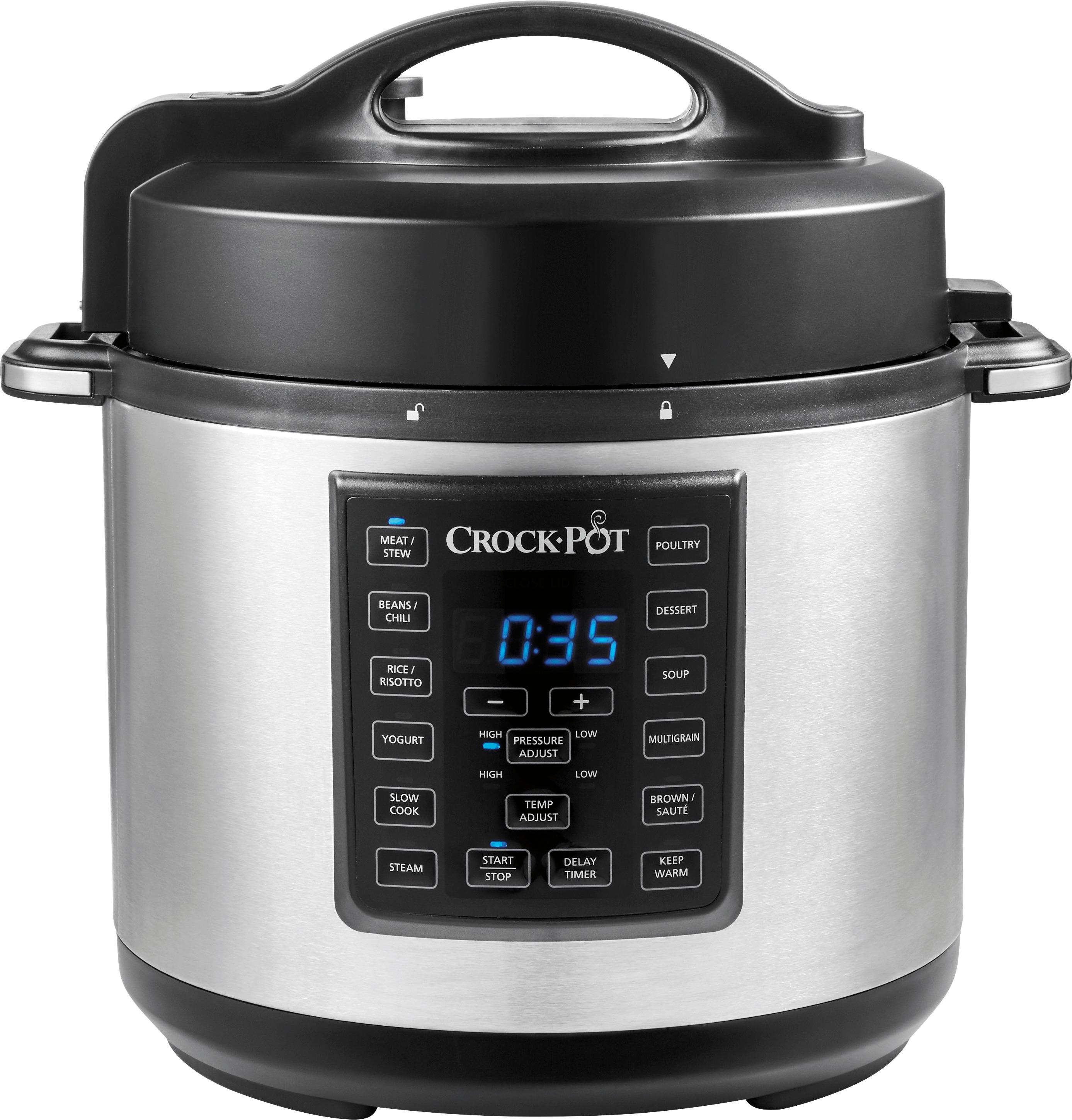 Crock-Pot® - Express Crock 6-Quart Pressure Cooker - Stainless Steel