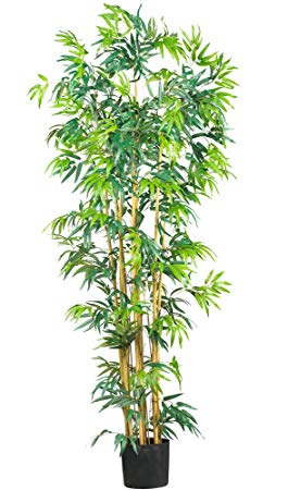 Nearly Natural 5214 Bambusa Bamboo Silk Tree, 6-Feet, Green