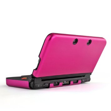 TNP New 3DS XL Case (Hot Pink) - Plastic   Aluminium Full Body Protective Snap-on Hard Shell Skin Case Cover for New Nintendo 3DS LL XL 2015