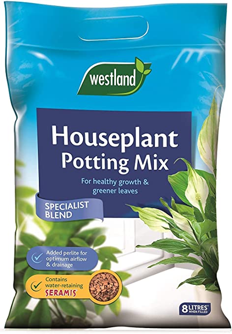 Online Garden Centre Westland Houseplant Potting Compost Mix and Enriched with Seramis, 16 L