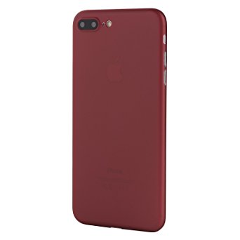 iPhone 7 Plus Case, Thinnest Cover Premium Ultra Thin Light Slim Minimal Anti-Scratch Protective - For Apple iPhone 7 Plus | totallee The Scarf (Burgundy Red)