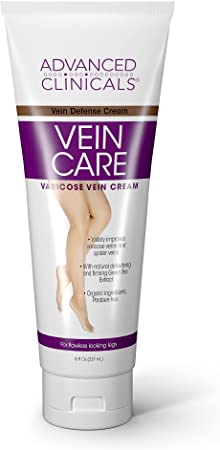 Advanced Clinicals Vein Care- Eliminate the Appearance of Varicose Veins. Spider Veins. Guaranteed Results!
