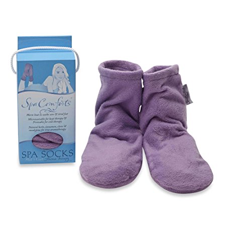 Spa Comforts Heat and Cool Aromatherapy Men Women Microwaveable Freezable Socks