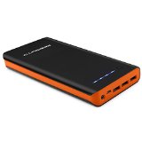 ALLPOWERS High Capacity 16000mAh 3-Port Power Bank Portable Charger with iPower Technology for iPad iPhone Samsung Android Smartphone 5V Tablets and MoreBlackOrange