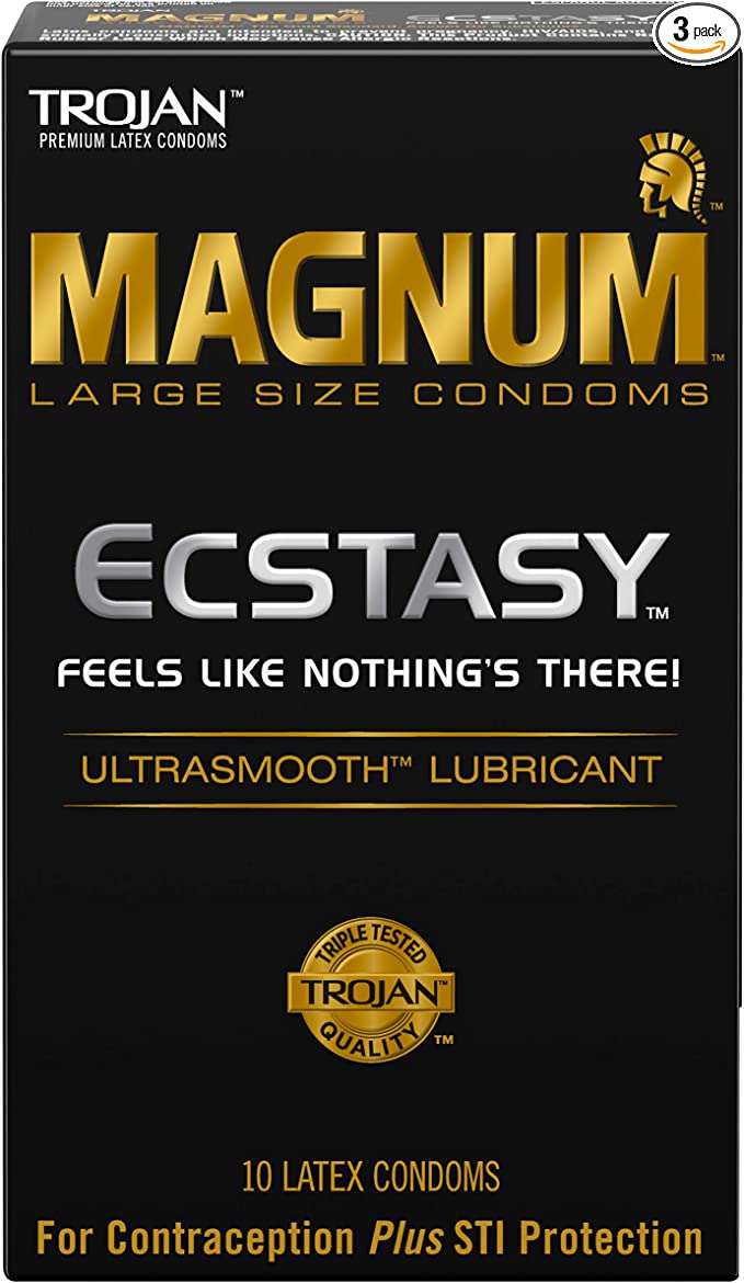 Trojan Magnum Ecstasy Ultrasmooth: 30-Pack of Condoms