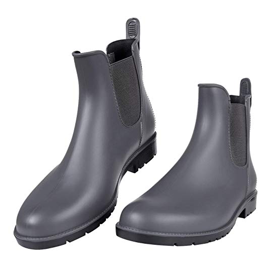 Women's Ankle Rain Boots Waterproof Chelsea Boots