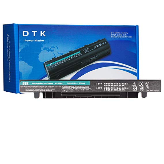 DTK A41-X550A A41-X550 New Laptop Battery Replacement for ASUS X550C F550 X550CA K550 P550L X550L X550ZA P550C 14.4V 2200MAH