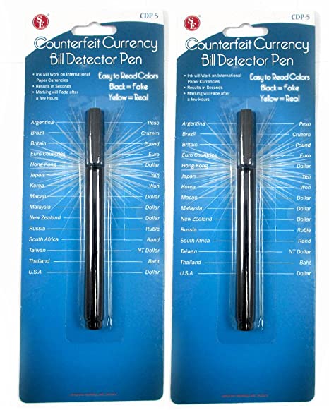 Counterfeit Money Detector Pen Bill Marker Fake Note Currency Thief Buy1get1FREE