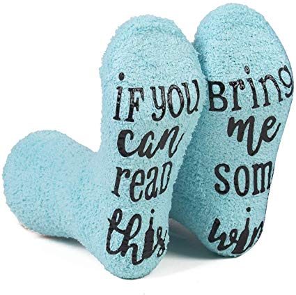 Rotok Wine Socks If You Can Read This Bring Me Some Wine Funny Wine Socks Women, Best Birthday Gift Ideas