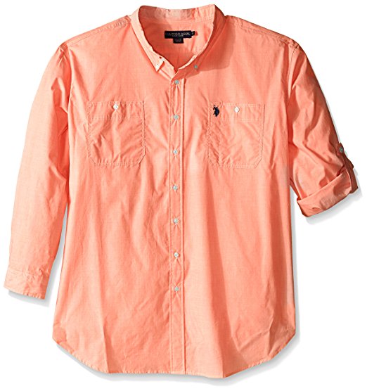 U.S. Polo Assn. Men's Long Sleeve Slim Fit Button Down Sport Shirt