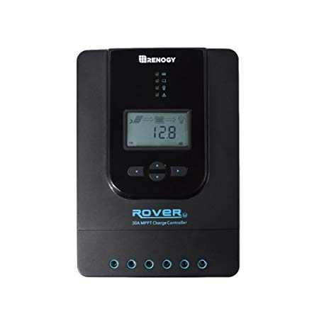 Renogy Rover 30 Amp MPPT Solar Charge Controller Battery Regulator with LCD Display