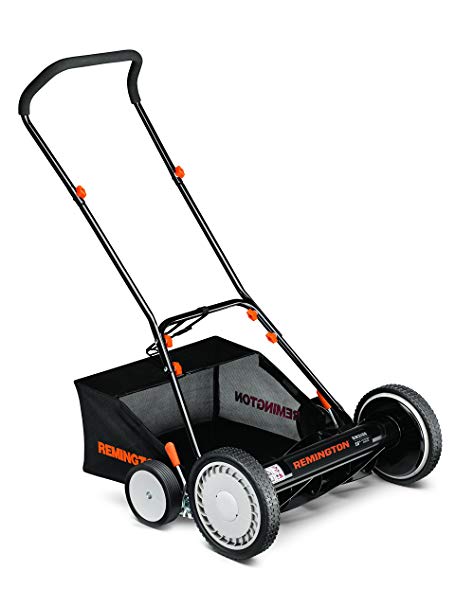 Remington 15A-3100783 Mulch & Rear Bag Reel Lawn Mower, Black