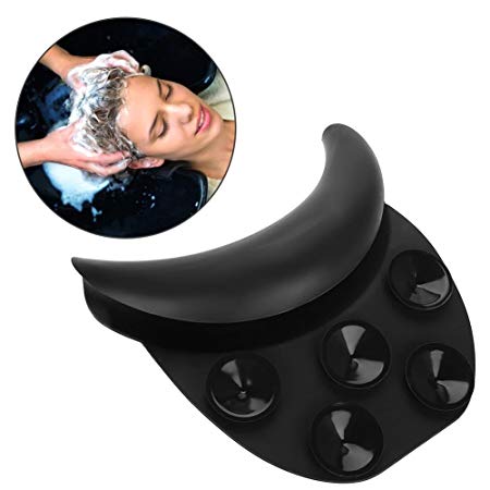 Silicone Shampoo Neck Head Rest Cushion, Durable Soft Hairdressing Backwash Bowl Gripper Hair Washing Sink