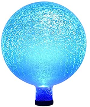 Achla Designs Celestial Orb Solar 10-Inch Gazing Globe Ball, Blue Lapis