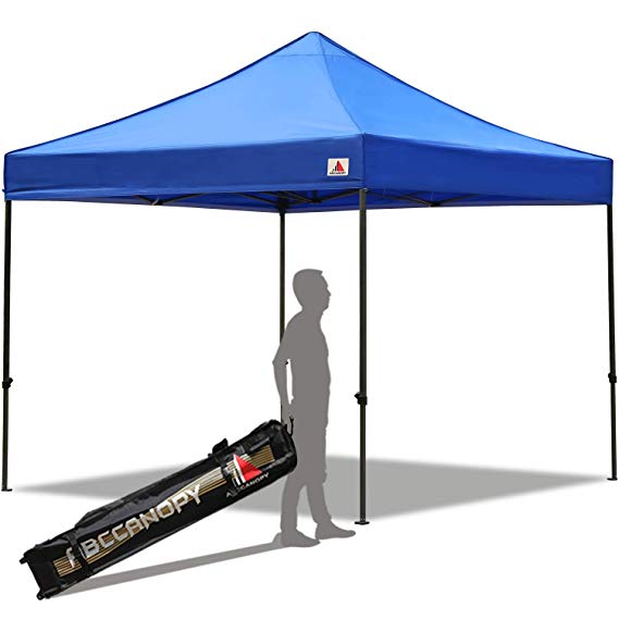 ABCCANOPY Pop up Canopy Tent Commercial Instant Shelter with Wheeled Carry Bag, 10x10 FT (New Blue)