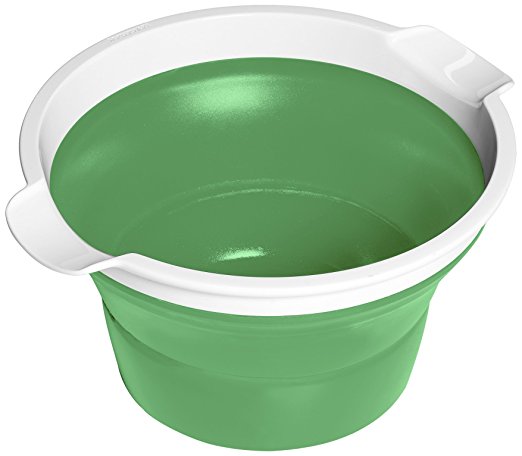 Farberware Fresh Collapsible Bowl, 3-1/2-Quart, Lime Green