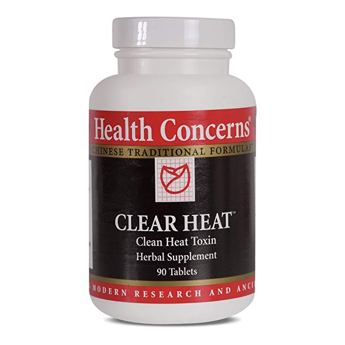Health Concerns - Clear Heat - Clear Heat Clean Toxin Chinese Herbal Supplement - Modified Chuan Yin Lian Kang Yang Pian - Chronic Toxic Heat Relief - with Isatis Leaf & Root Extract - 90 Tablets per Bottle