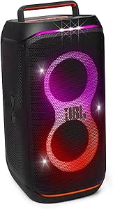 JBL Partybox Club 120, Portable Bluetooth Party Speaker with Foldable Handle, Pro Sound, Splashproof Design, Light Show, AI Sound Boost, 12 Hours Playtime, in Black