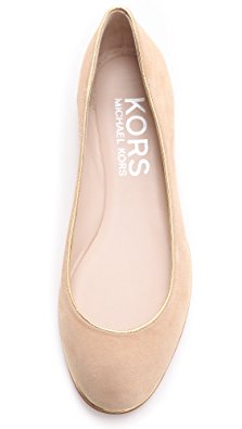 Michael Kors ODELL Womens Suede Nude color Flat Shoes