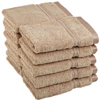 Superior Egyptian Cotton 10-Piece Face Towel Set, Taupe