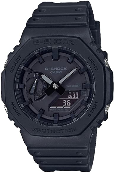 Casio G-Shock GA-2100-1A1DR Analog Quartz Black Resin Men's Watch