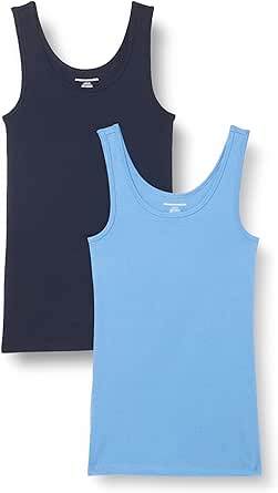 Amazon Essentials Women's Slim-Fit Tank, Pack of 2