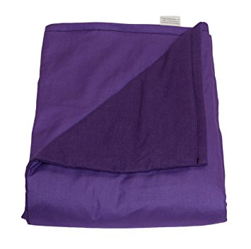 WB  Medium Weighted Blanket - Purple - Cotton/Flannel (58"L x 41"W) (12 lbs for 110 lb person)
