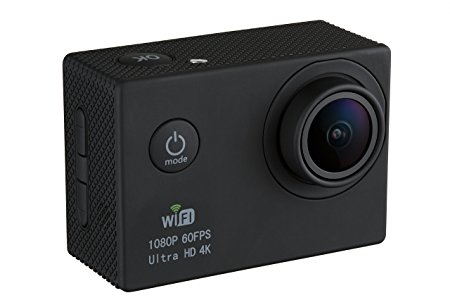 GVB GVB-CM Ultra HD 4k Wide Angle Sports Action Camera with Waterproof Housing (Black)