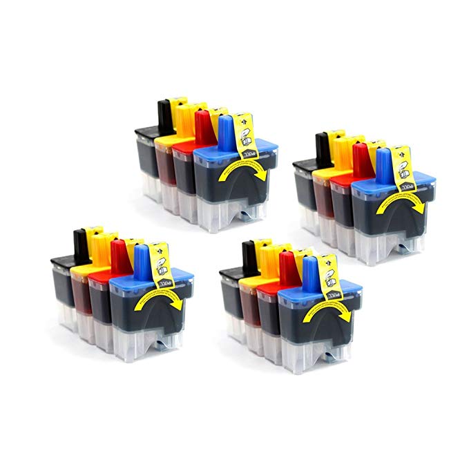 Inkcool 16 Pack Brother LC41 Compatible Ink Cartridges for MFC 210C 3340CN 420CN 5440CN 5840CN 620CN