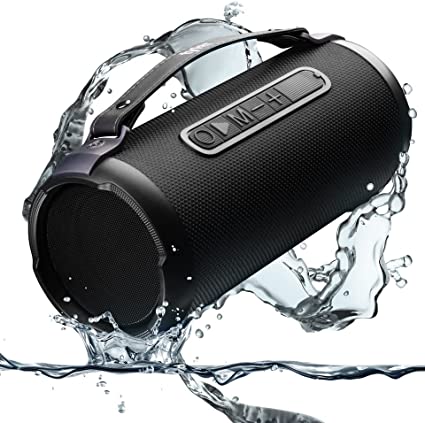 Tyler Wireless Bluetooth Speaker Water Resistant Long Range 300 watt Rechargeable Boombox USB MP3 Micro SD AUX Inputs Fm Radio Sound & Bass Carry Strap Lightweight for Home Outdoor Stereo