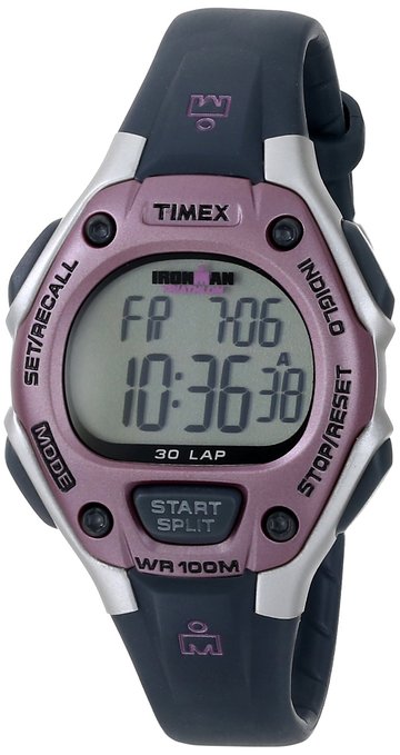 Timex Women's Ironman 30-Lap Digital Quartz Mid-Size Watch - White