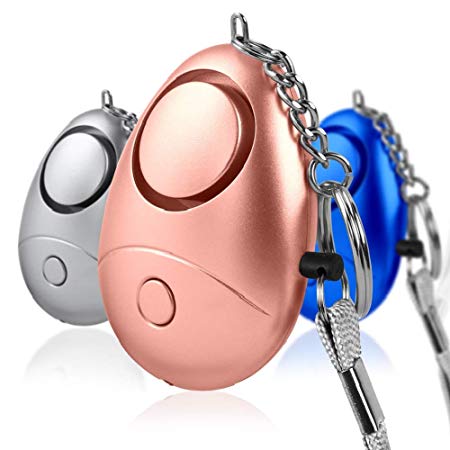 Mantis Personal Alarm Keychain,3 Pack 130dB Safesound Personal Alarm with Emergency LED SOS Survival Whistle,Providing Powerful Safety and Property Assurance for Women, Kids and Elders, Self Defense