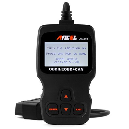 Ancel Ad310 Essential Auto Daily Maintenance Obdii Engine Fault Code Reader Enhanced Obd2 Protocols and Can Diagnostic Scan Tool,Clear Trouble Codes on 1996 Us-based Car,2000 Eu-Based and Asian Cars