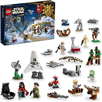 LEGO Star Wars 2023 Advent Calendar 75366 Christmas Holiday Countdown Gift Idea with 9 Star Wars Characters and 15 Mini Building Toys, Discover New Experiences and Daily Collectible Surprises